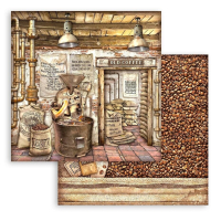Stamperia Coffee and Chocolate Maxi Background 12x12 Inch Paper Pack (SBBL145)